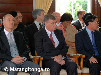 Foreign diplomats at the opening of Parliament