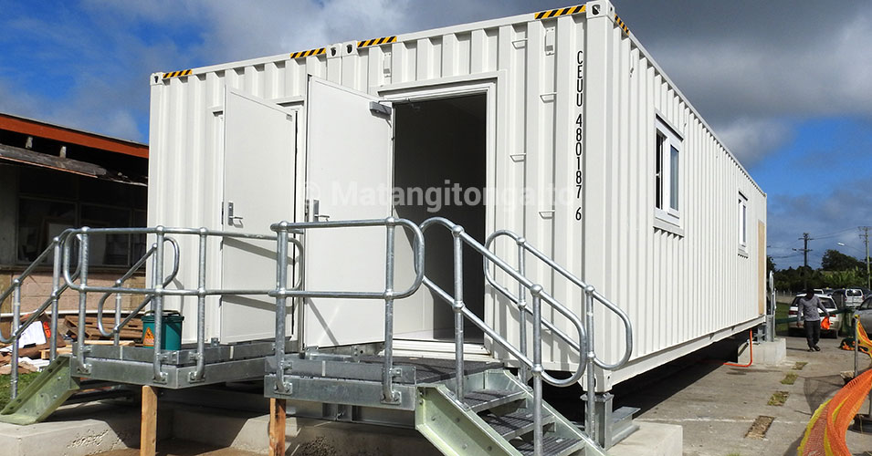 New container labs for Vaiola Hospital Matangitonga