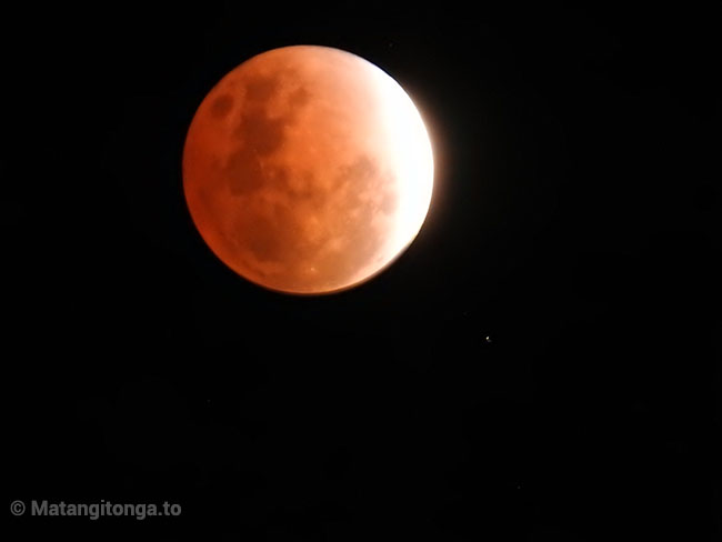 Tonga lunar eclipse