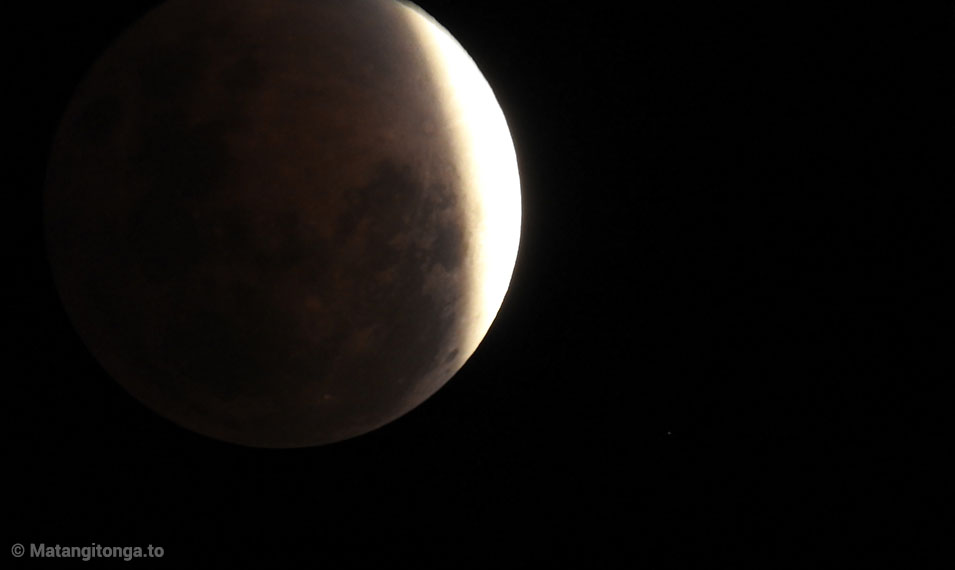 Tonga lunar eclipse