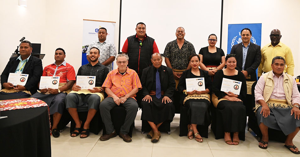 Tonga's First Five Certified Drone Pilots 