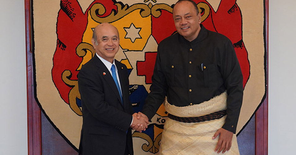Japan's State Minister For Foreign Affairs Visits Tonga 