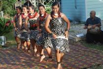 Tongan dancers at Nukunuku, Tongatapu