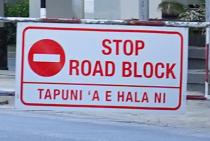 roadblock barrier