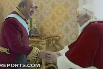 King George Tupou V meets Pope Benedict 