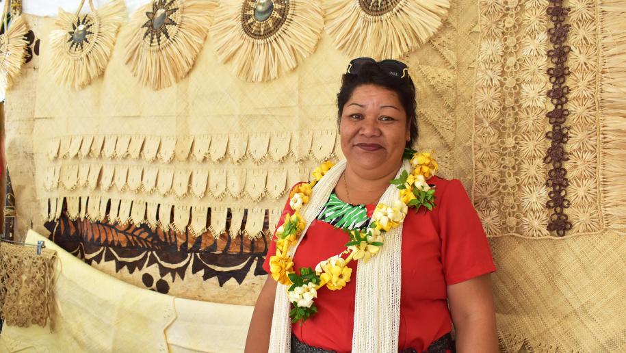 Tongan handicrafts and mats showcased at TDB Market Festival Matangi