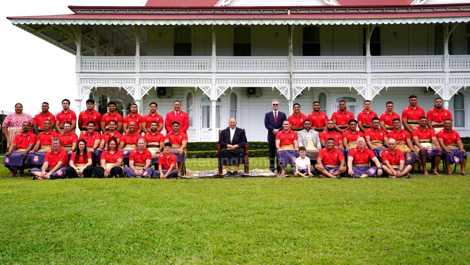 HM King Tupou VI welcomed Mate Ma'a Tonga to the Royal Palace today granting an audience followed by a luncheon, ahead of their match against Toa Samoa on Sunday, 26 October at Suncorp Stadium, in Brisbane Australia.