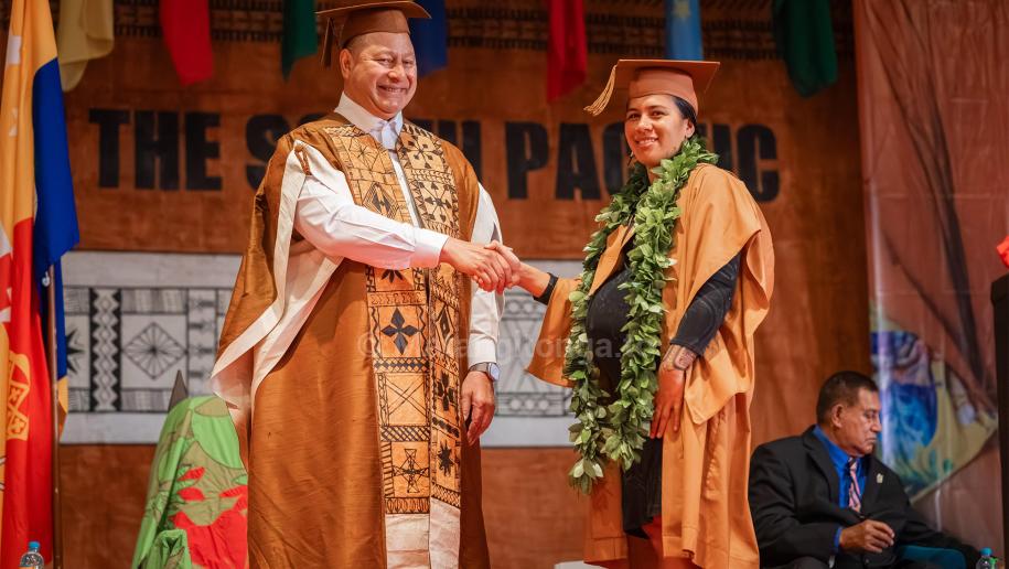King Tupou VI honoured at final USP graduation as Chancellor