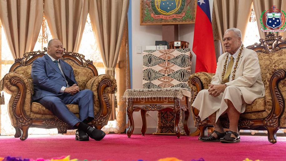 King Tupou VI meets Samoa Head of State